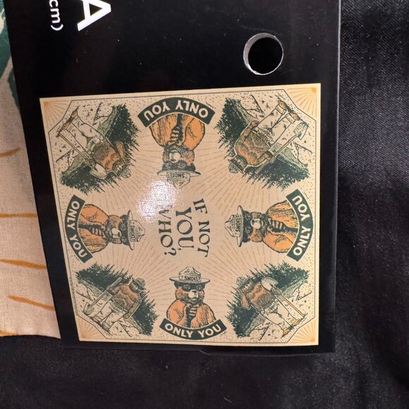 Vintage Smokey Bear Bandana | 100% Cotton | 21"x21" - Picture 4 of 6